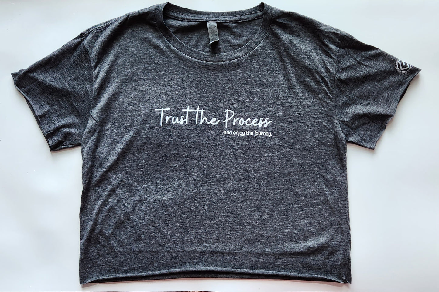 Trust The Process Crop T-Shirt – Motivational Graphic Tee - Get Fit Addicted