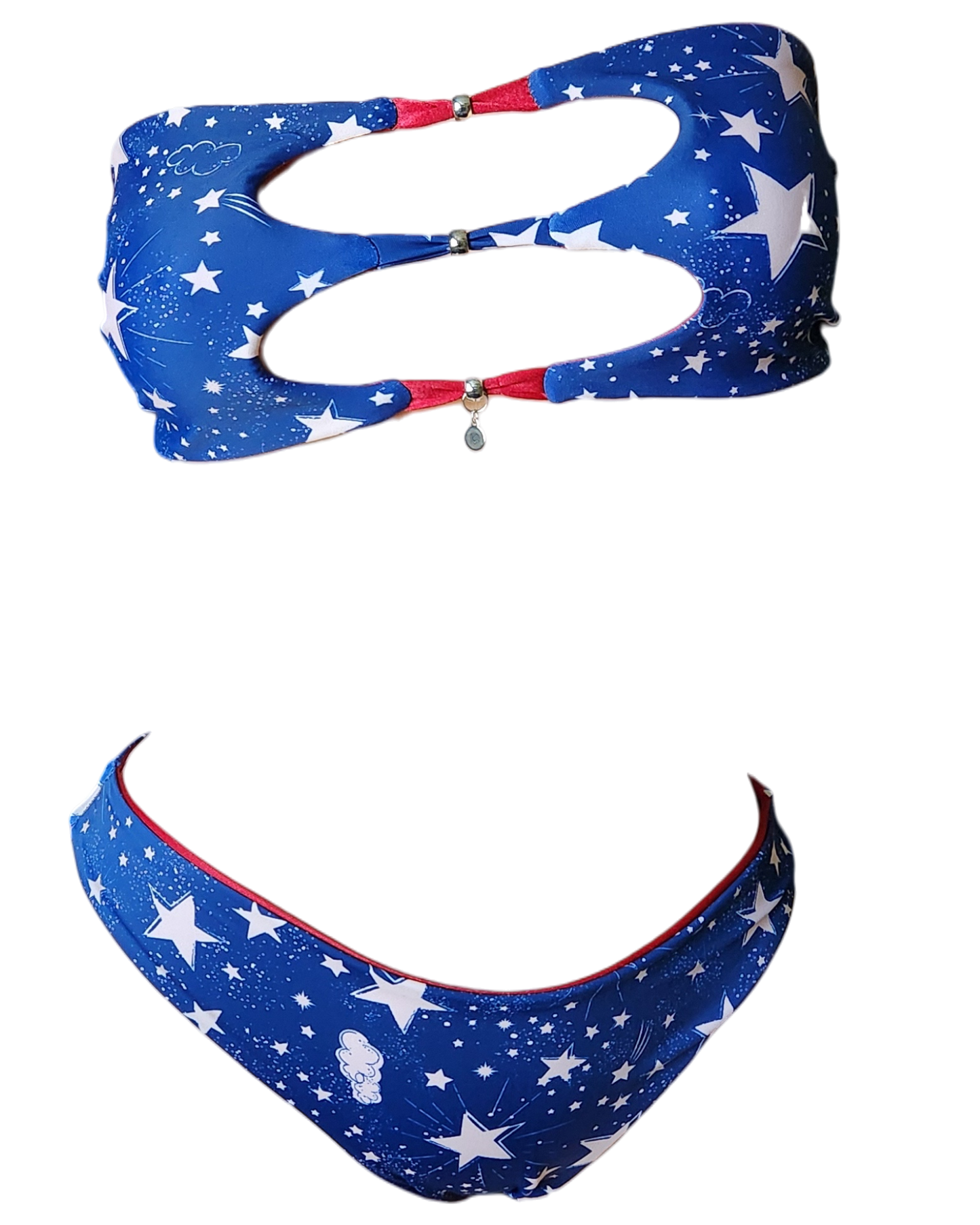 Party in the USA Reversible Vida Tube Top & Cheeky Bottom Set - Get Fit Addicted