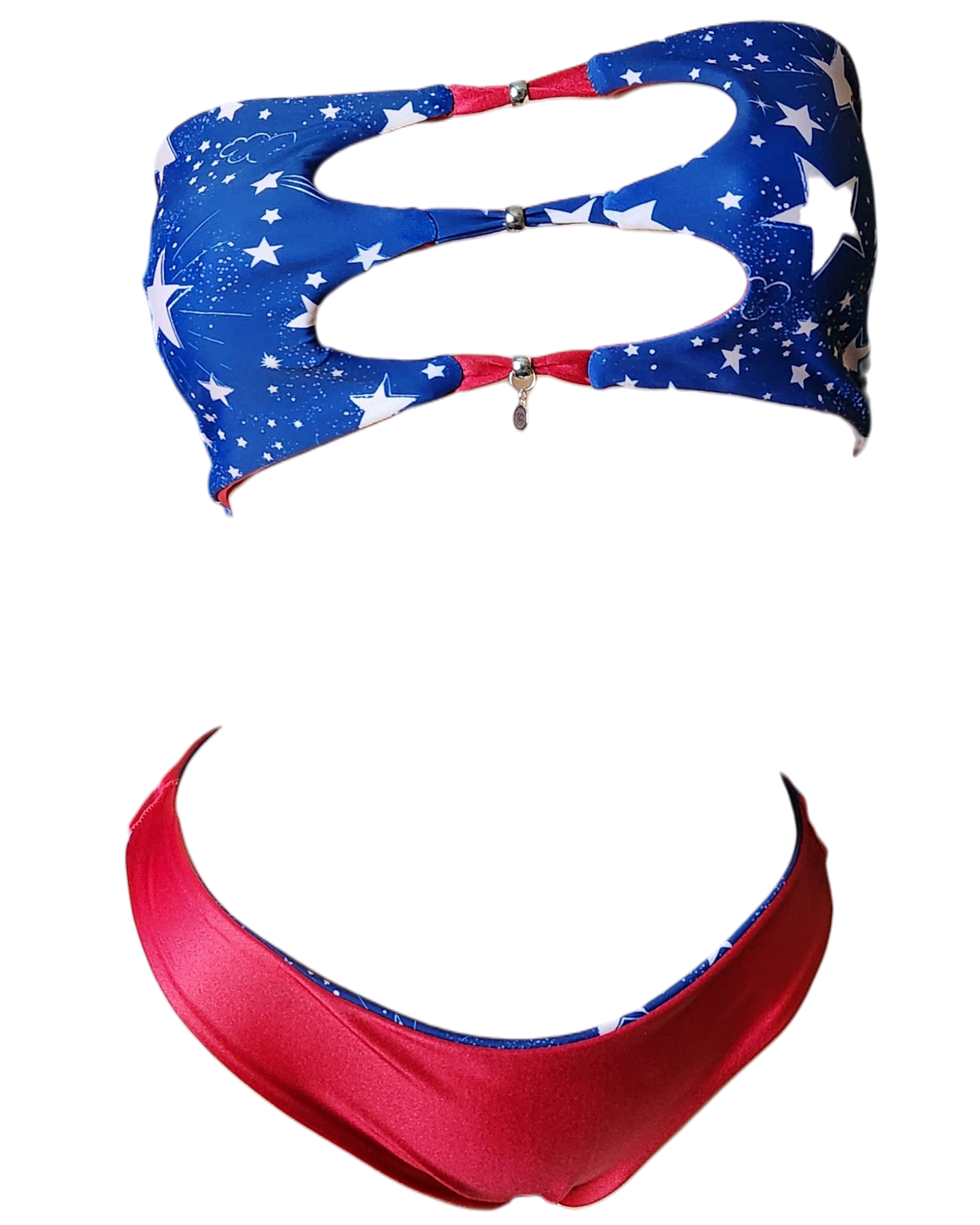 Party in the USA Reversible Vida Tube Top & Cheeky Bottom Set - Get Fit Addicted