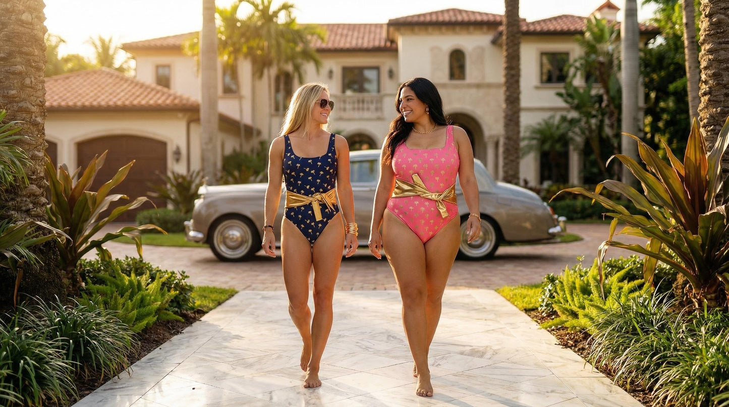 Palm Beach One-Piece Full Coverage Swimsuit