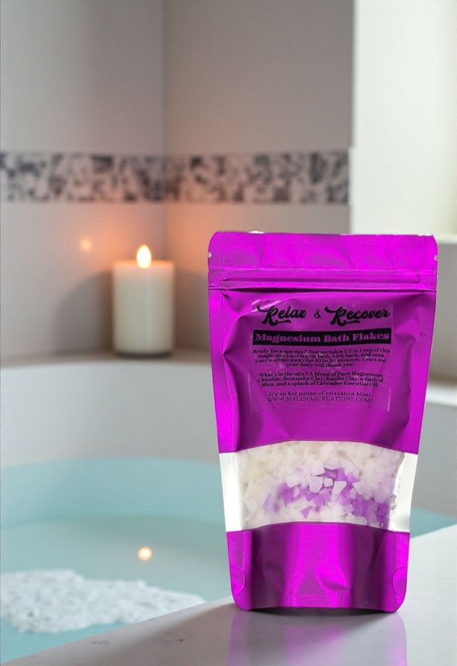 Magnesium Bath Flakes / Pain Relief / Sleep Well / Relaxation