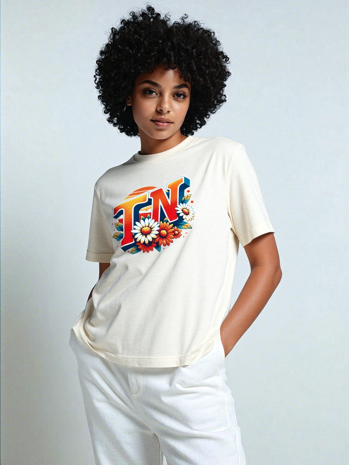 TN Floral T-Shirt | Tennessee Graphic Tee for Women